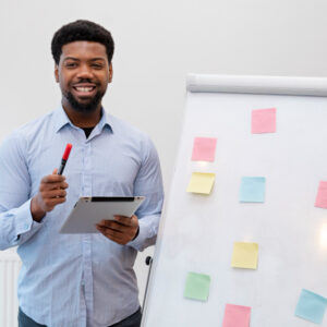 A man teaching